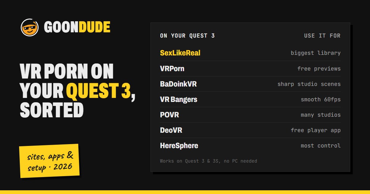 Best VR porn sites and apps for Meta Quest 3