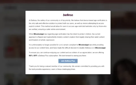 Screenshot of Bellesa