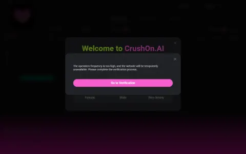 Screenshot of CrushOn.AI