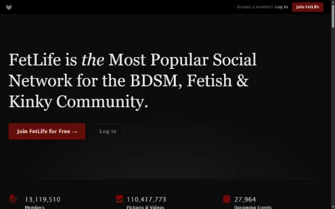 Screenshot of FetLife