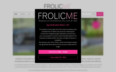 Screenshot of FrolicMe