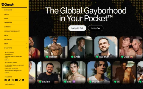 Screenshot of Grindr