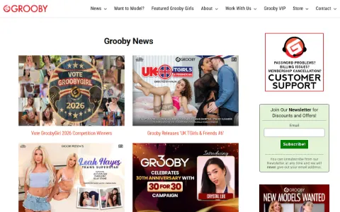 Screenshot of Grooby