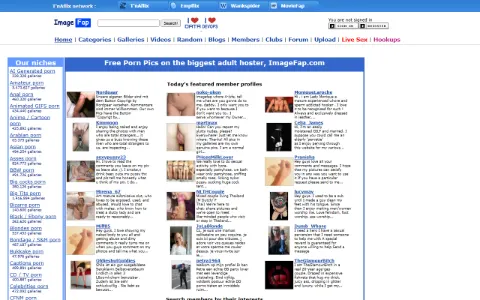 Screenshot of ImageFap