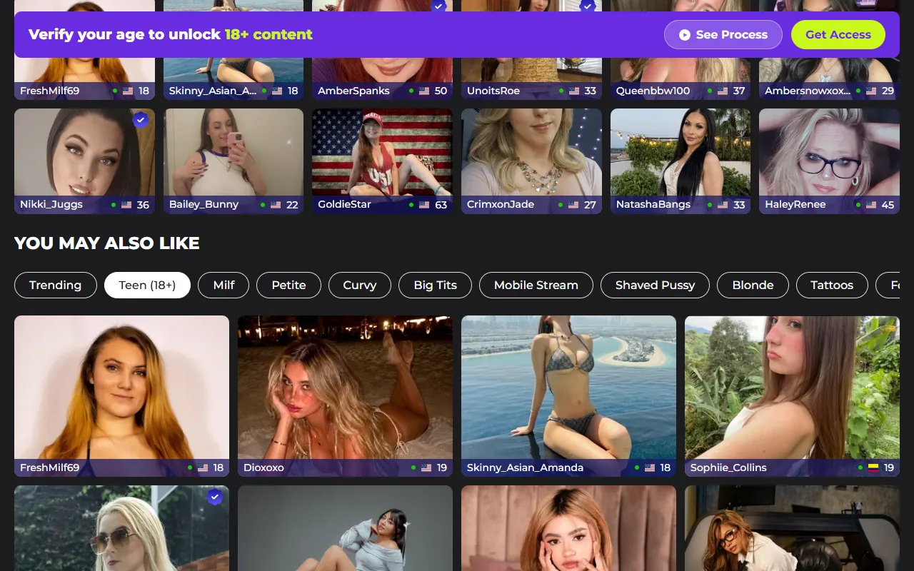 Screenshot of the Jerkmate homepage (jerkmate.com)