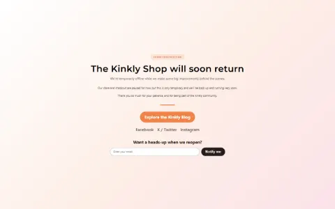 Screenshot of Kinkly