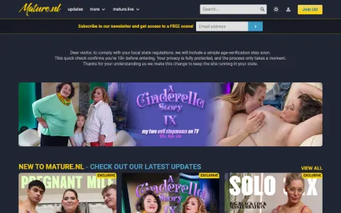 Screenshot of Mature.nl