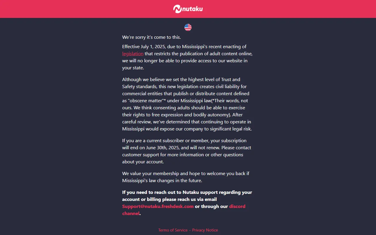 Screenshot of the Nutaku homepage (nutaku.net)