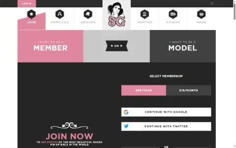Screenshot of SuicideGirls