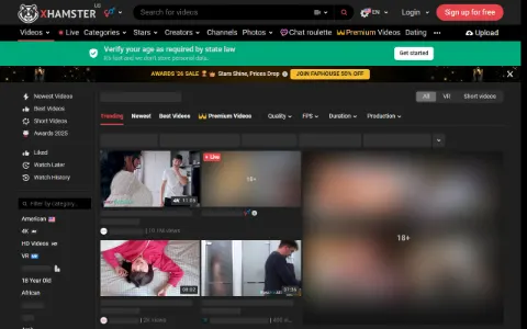 Screenshot of xHamster Creampie