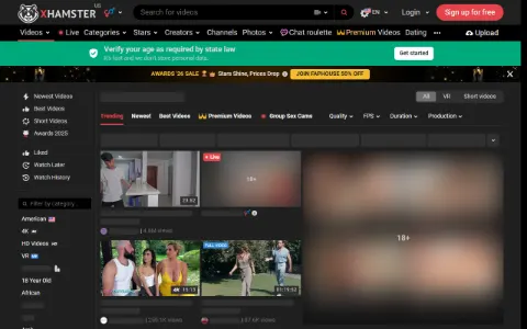 Screenshot of xHamster Threesome